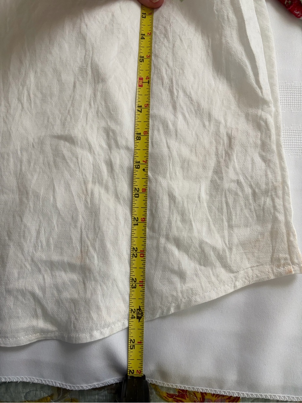 Embroidered Floral White Women's Peasant Top - Picture 3 of 5